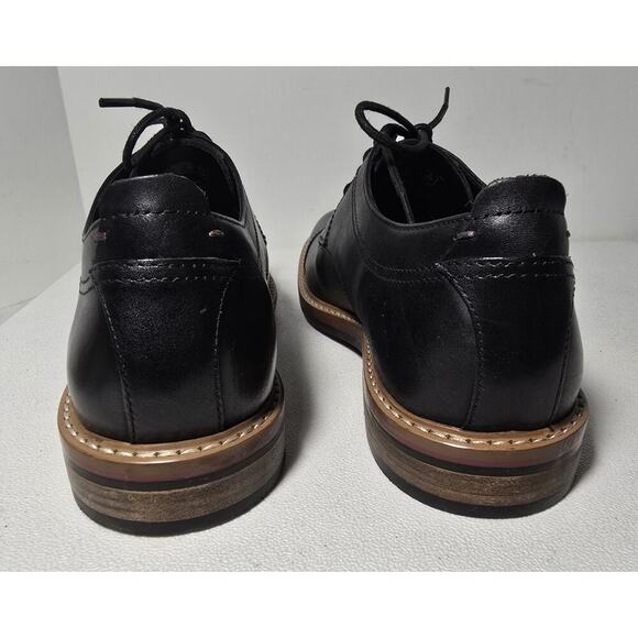 Clarks Mens Pitney Cap Derby Leather Oxfords Dress Shoes Black Lace Up SZ 12 NEW main image 7